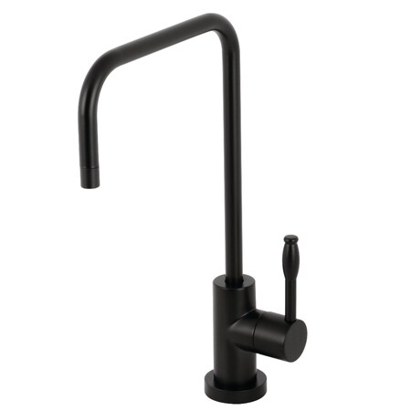 Kingston Brass KS6190NKL Nustudio Sgl-Handle Cold Water Filtration Faucet, Matte Blk KS6190NKL
